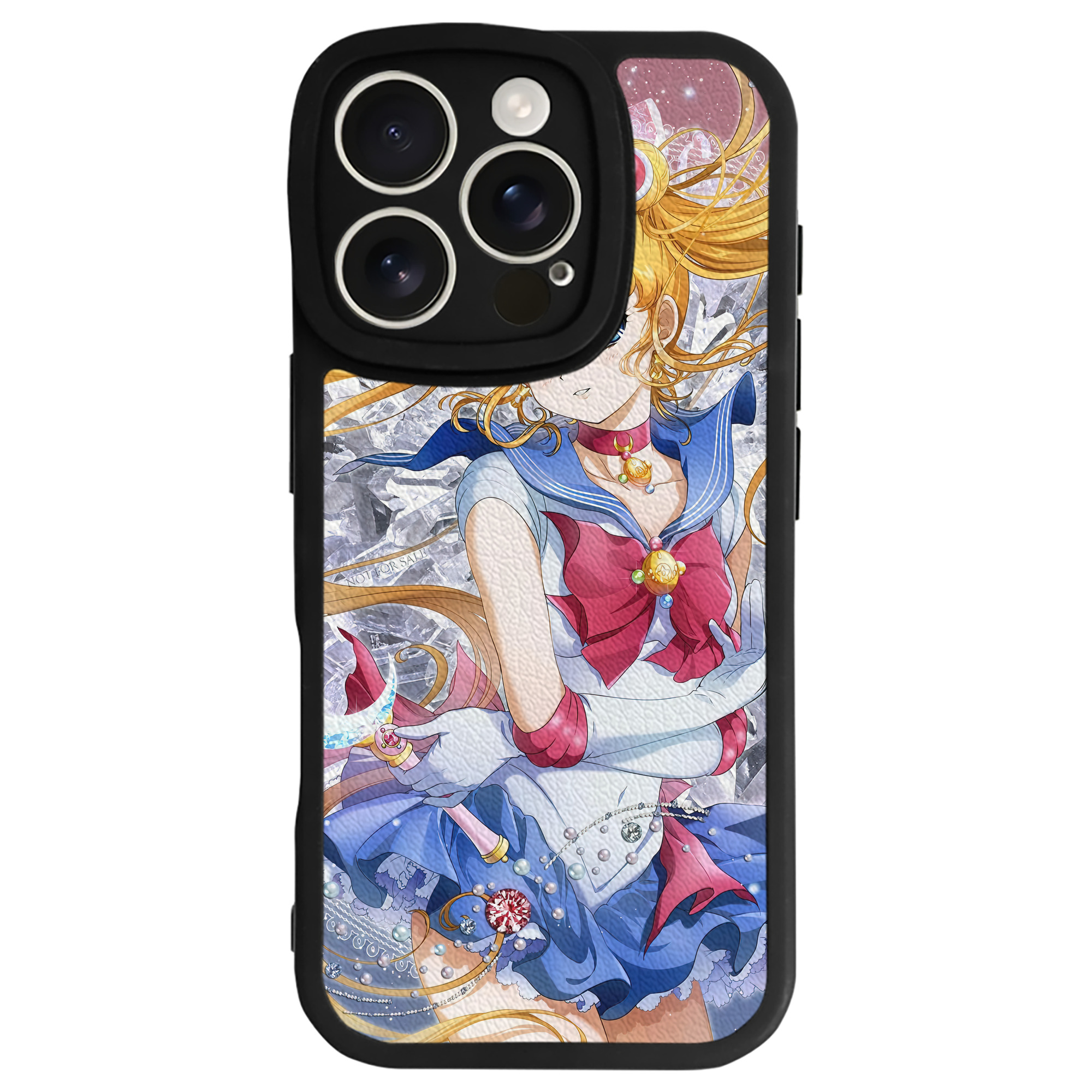 （画像用） 美少女戦士セーラームーン Sailor Moon 【iPhone 16シリーズ対応】シリコンスマホケース（レザー調） 材質：シリコン